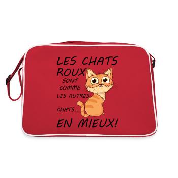 Chats Roux Sont Comme Les Autres Chats En Mieux - Sac Retro - rouge/blanc - Dos