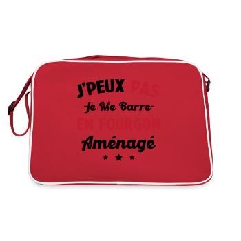 J'peux pas j me barre en fourgon aménagé - Sac Retro - rouge/blanc - Dos
