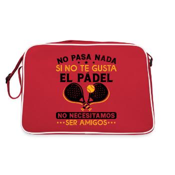Ce n’est pas grave si vous n’aimez pas le padel - Sac Retro - rouge/blanc - Dos