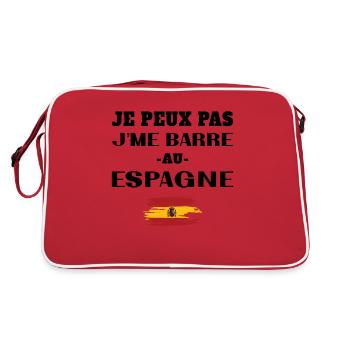 I can't I leave in Spain - Retro Bag - red/white - Back