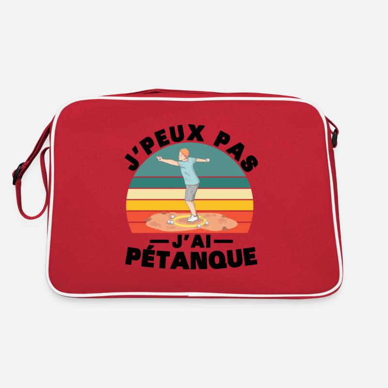 I Can't I Pétanque Humor Gift Retro Bag
