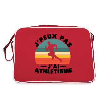 I can't I have athletics - Retro Bag - red/white - Back