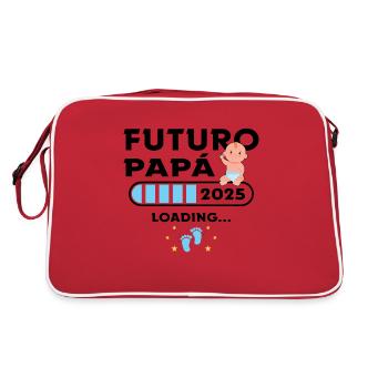 Futur Pape 2025 Première fois Père 2025 - Sac Retro - rouge/blanc - Dos