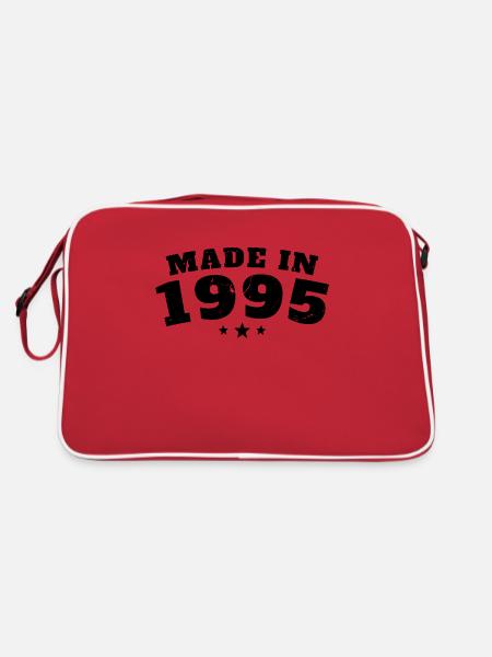 Fabriqué en 1995 - Sac Retro - rouge/blanc - Dos