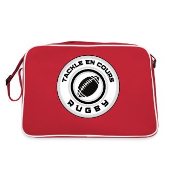 Rugby Ballon Tackle in Progress - Sac Retro - rouge/blanc - Dos
