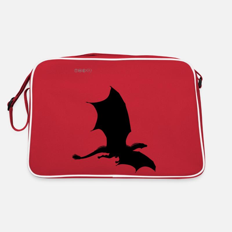 Dragon schwarz-weiß Sammlung Retro Tasche