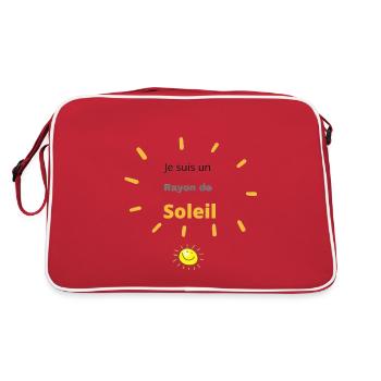 Je suis un rayon de soleil - Sac Retro - rouge/blanc - Dos