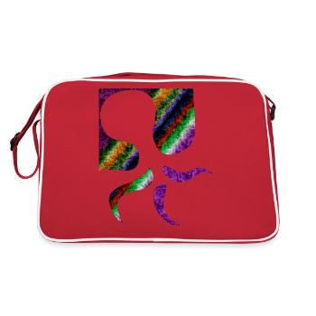 Art australien des aborigènes - Sac Retro - rouge/blanc - Dos