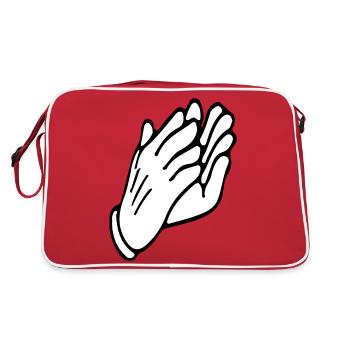 CLAP Livestream Emote - Retro Bag - red/white - Back