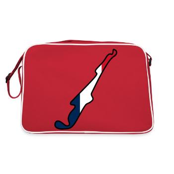 France Race Track with Flag - Retro Bag - red/white - Back