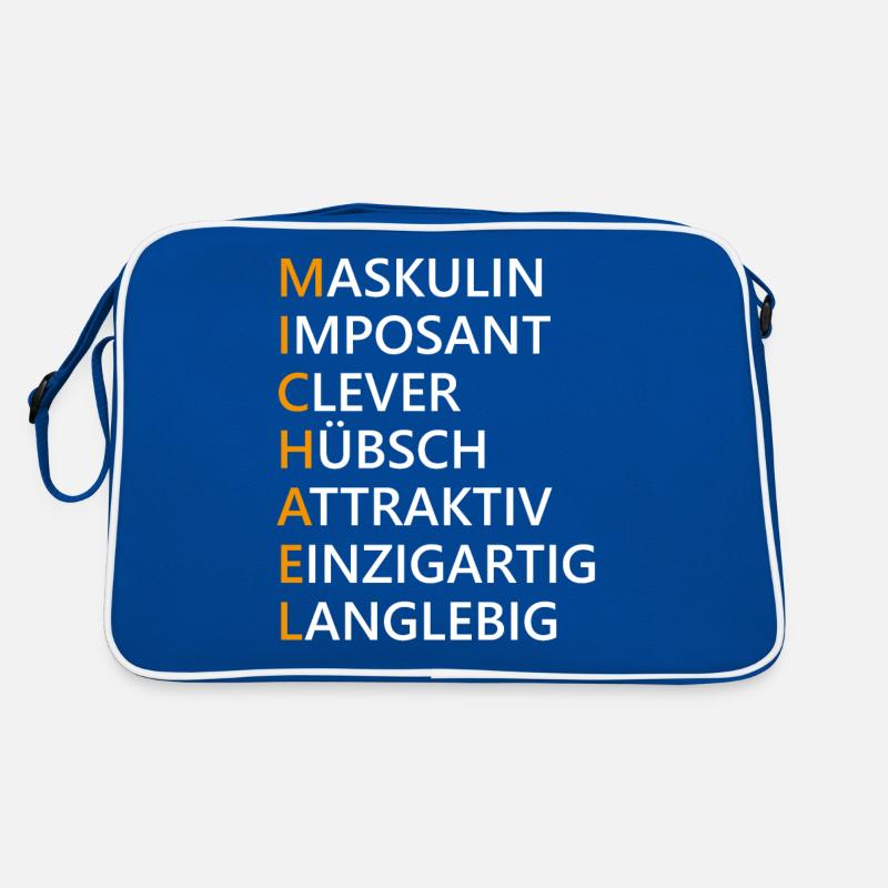 Michael Name Geschenk Retro Tasche