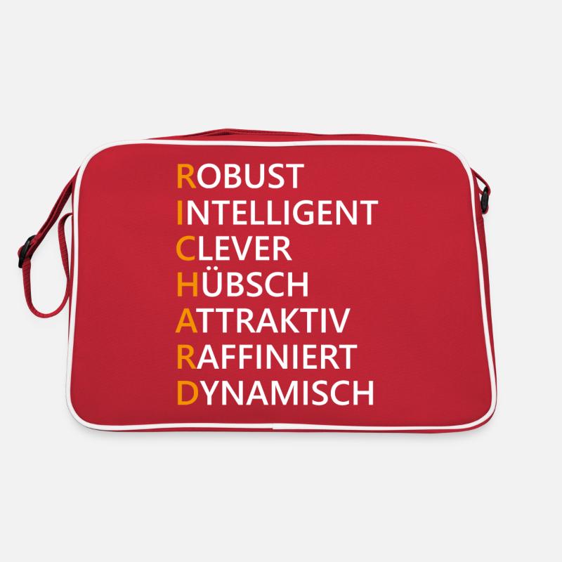 Richard Name Geschenk Retro Tasche