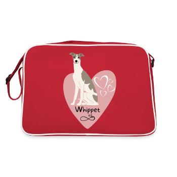 Whippet pour toujours - Sac Retro - rouge/blanc - Dos