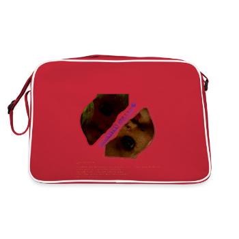 Illusions Collide: Two Faced Doll Graphic - Retro Bag - red/white - Back