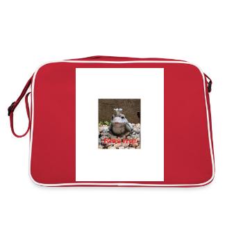 Kiss me - Retro Tasche - Rot/Weiß - Hinten