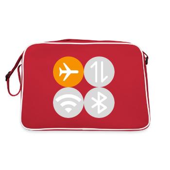 Quick Menu Flight Mode - Retro Bag - red/white - Back