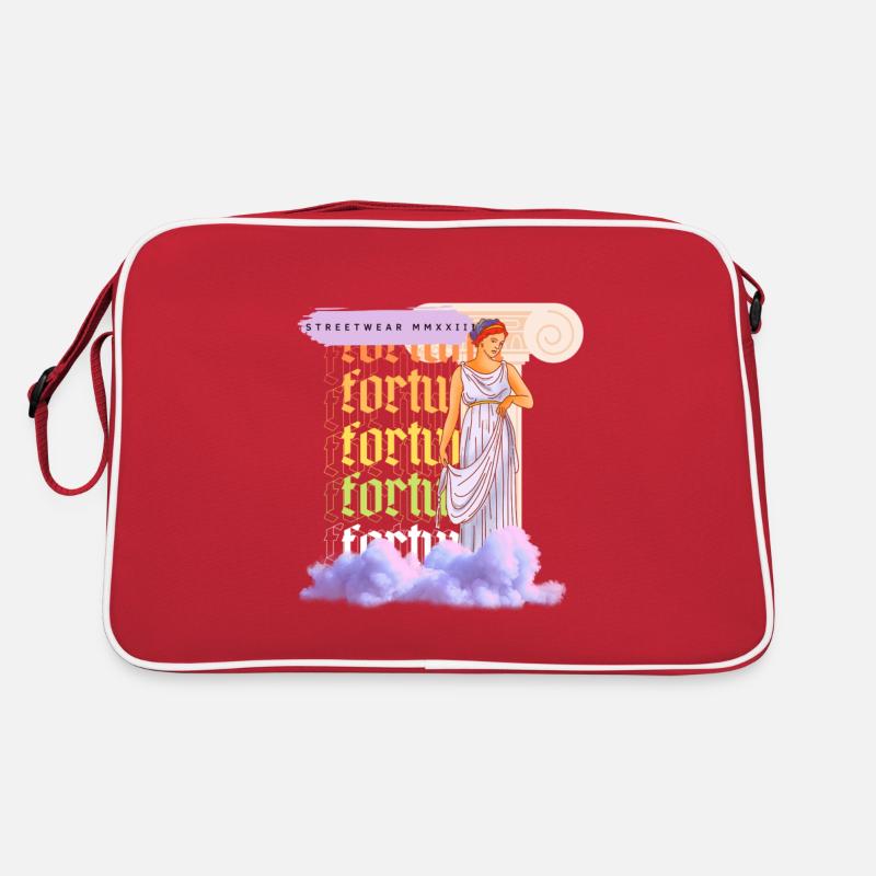 fortuna - Retro Tasche - Rot/Weiß