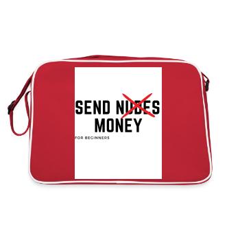 Send Nudes Money - Retro Tasche - Rot/Weiß - Hinten