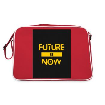 FUTURE IS NOW - Retro Bag - red/white - Back