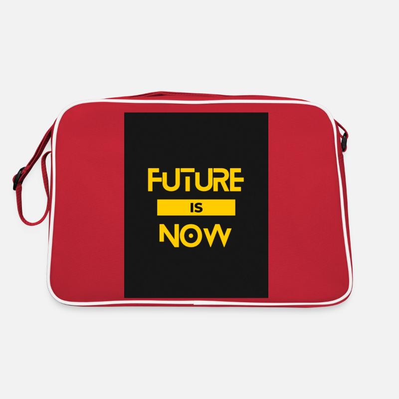 L’AVENIR, C’EST MAINTENANT - Sac Retro - rouge/blanc