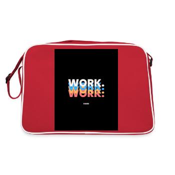 WORK - Retro Bag - red/white - Back