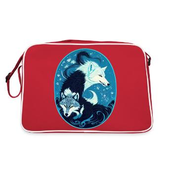 Wolves - Retro Bag - red/white - Back