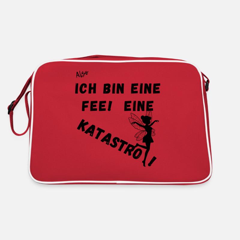 Also Ich bin eine Fee. Eine Katastrofee. Retro Tasche