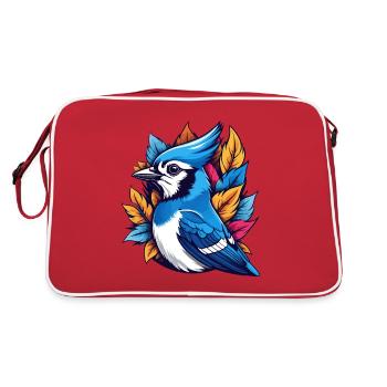 Blue Jay - Retro Bag - red/white - Back