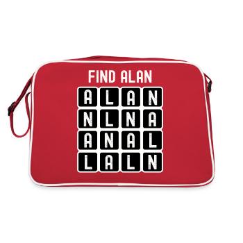 Trouver la recherche de mots (anal) d’Alan - Sac Retro - rouge/blanc - Dos