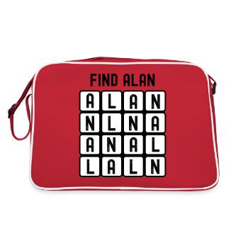 Trouver la recherche de mots (anal) d’Alan - Sac Retro - rouge/blanc - Dos