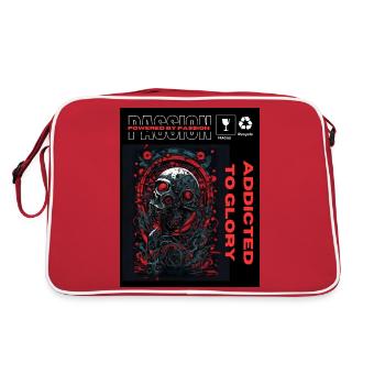 Propulsé par la passion, accro à la gloire - Sac Retro - rouge/blanc - Dos