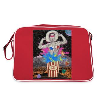 Pop Art Collage - Sac Retro - rouge/blanc - Dos