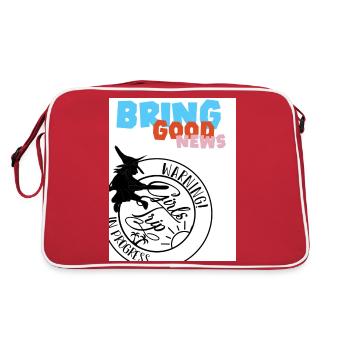 Bring good news. Girls trip. - Retro Bag - red/white - Back