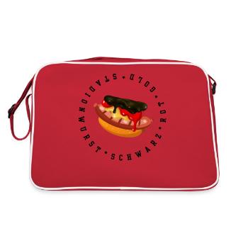 Fan de football Allemagne Stadium Saucisse - Sac Retro - rouge/blanc - Dos