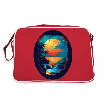 Flair des Caraïbes - Sac Retro - rouge/blanc - Dos