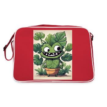 Monastera Blumentopf Buddy - Retro Tasche - Rot/Weiß - Hinten