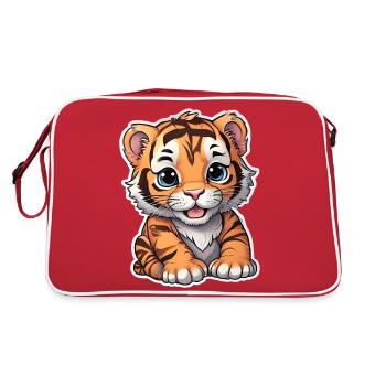 BÉBÉ TIGRE 8 - Sac Retro - rouge/blanc - Dos