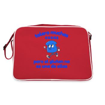 Je tolère beaucoup de choses mais le gluten n’est pas l’un des plus importants - Sac Retro - rouge/blanc - Dos