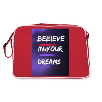 Believe - Retro Bag - red/white - Back
