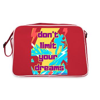 Ne limitez pas vos rêves - Sac Retro - rouge/blanc - Dos