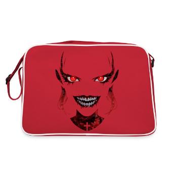 The Alien Nun - Retro Bag - red/white - Back