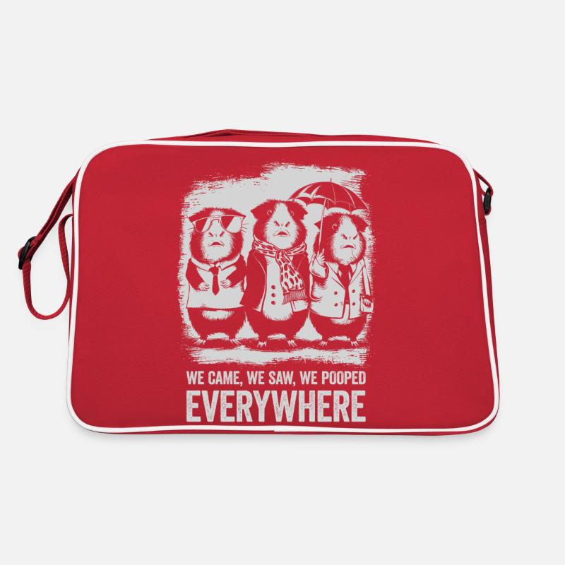 Humour de cochon d’Inde - Caca partout Sac Retro