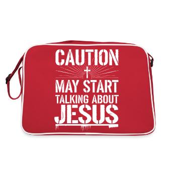 Une foi forte - Sac Retro - rouge/blanc - Dos