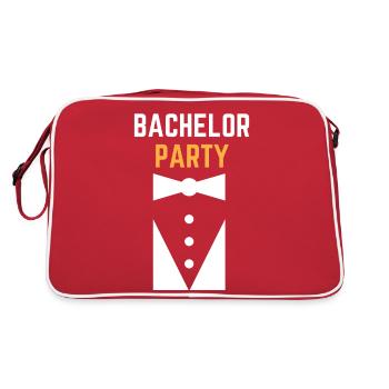 Bachelor Party Tuxedo - Retro Tasche - Rot/Weiß - Hinten