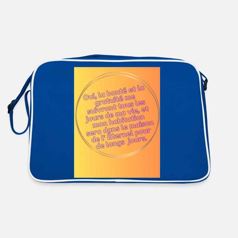 Psalm 23:6 Retro Tasche