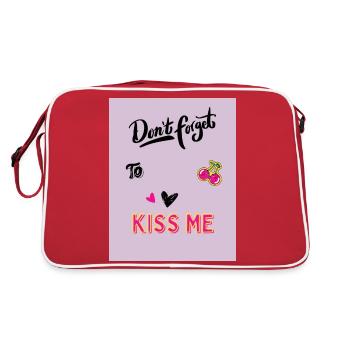 Embrasse-moi mignon SAC - Sac Retro - rouge/blanc - Dos