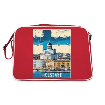 Peinture d’Helsinki - Sac Retro - rouge/blanc - Dos