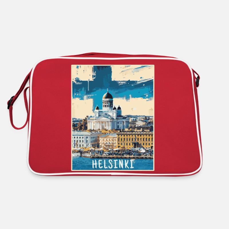 Helsinki Malerei Retro Tasche