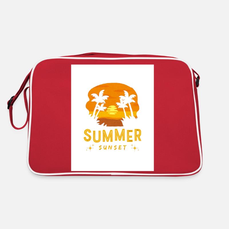 Sommer Design - Retro Tasche - Rot/Weiß