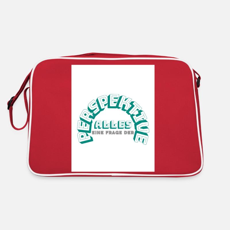 Alles eine Frage der Perspektive Retro Tasche